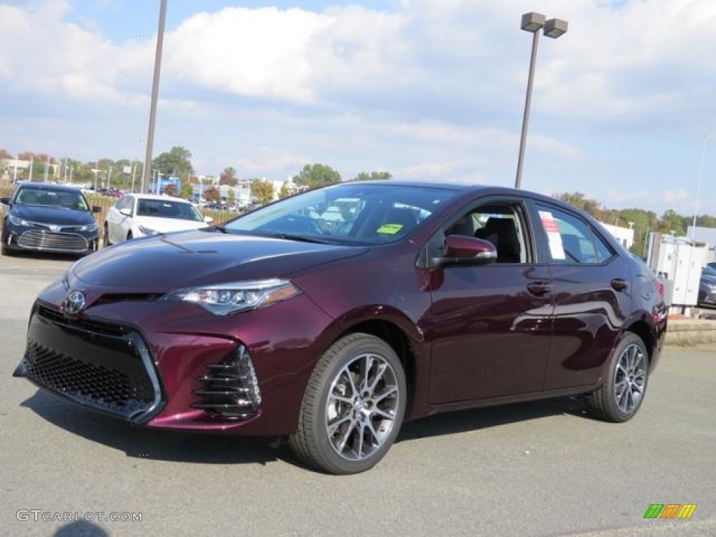 Black Cherry Pearl 2017 Toyota Corolla 50th Anniversary Special Edition Exterior Photo #116936186