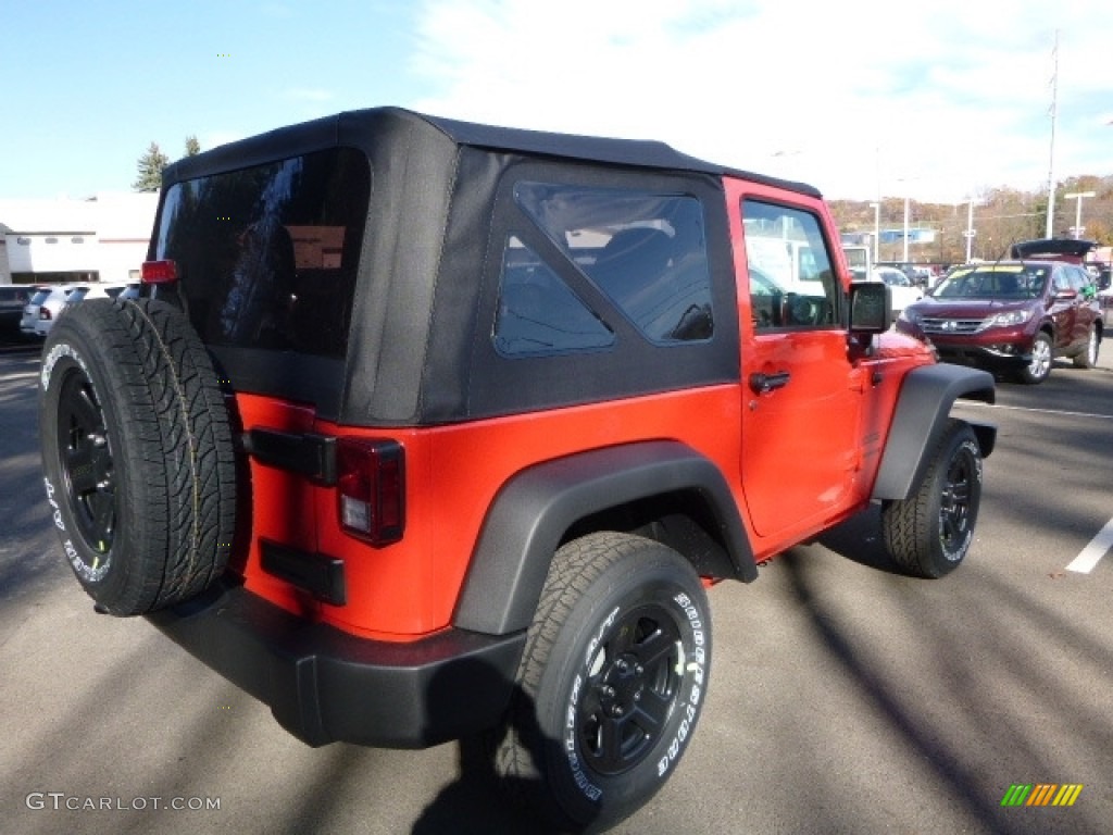 2017 Wrangler Sport 4x4 - Firecracker Red / Black photo #7