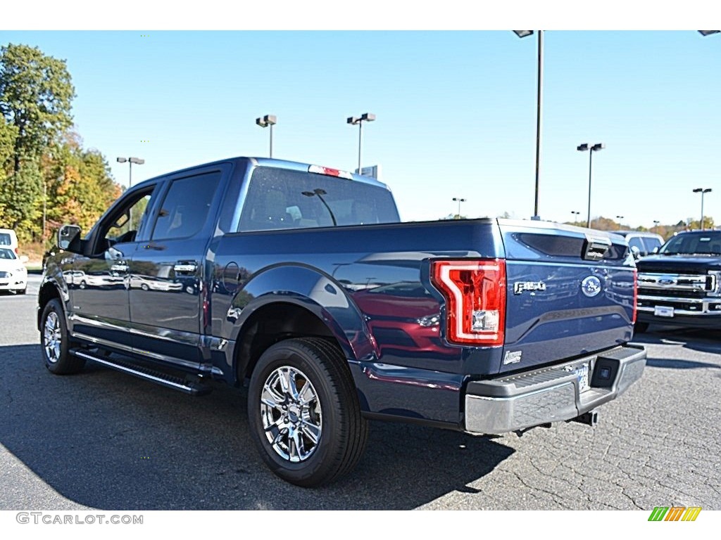 2016 F150 XLT SuperCrew - Blue Jeans / Medium Earth Gray photo #18