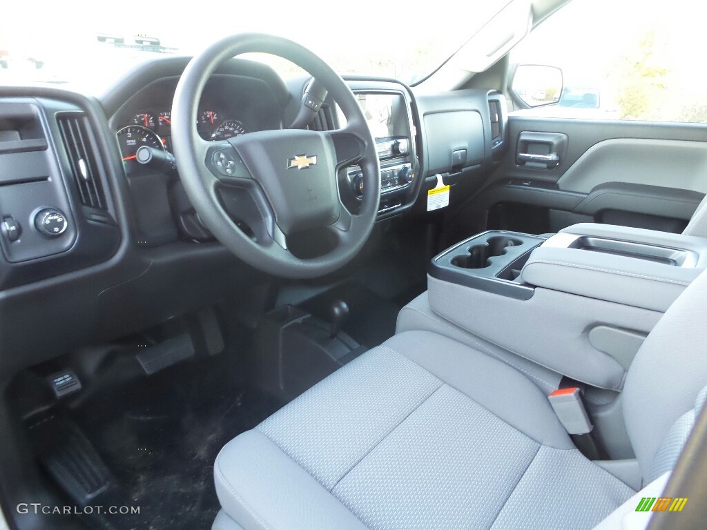 Dark Ash/Jet Black Interior 2017 Chevrolet Silverado 1500 WT Double Cab 4x4 Photo #116938841