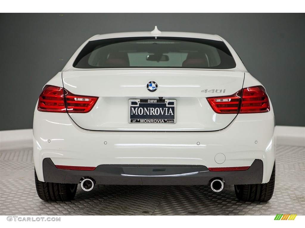 2017 4 Series 440i Gran Coupe - Alpine White / Coral Red photo #4