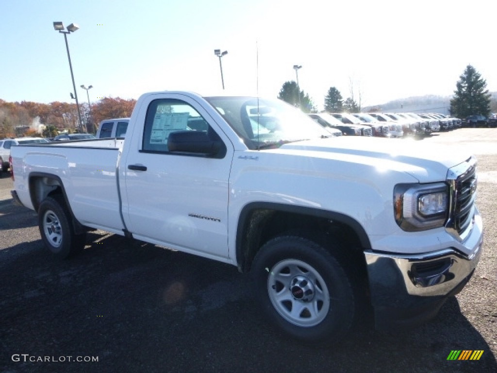 Summit White 2017 GMC Sierra 1500 Regular Cab 4WD Exterior Photo #116943233