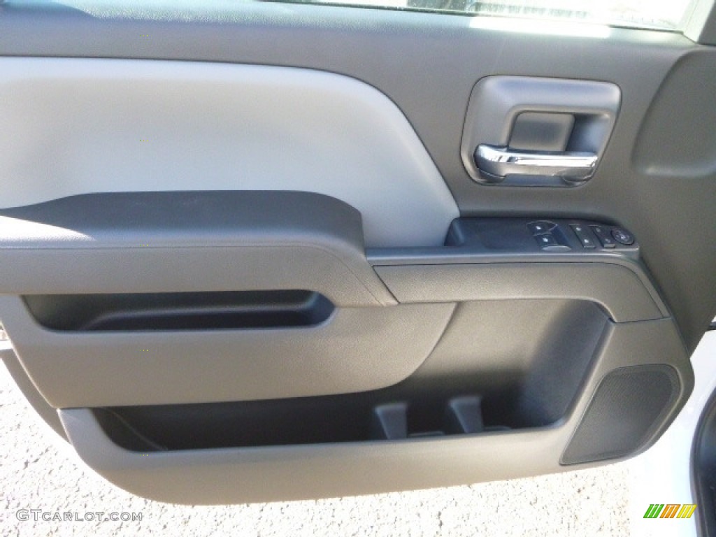 2017 GMC Sierra 1500 Regular Cab 4WD Dark Ash/Jet Black Door Panel Photo #116943242