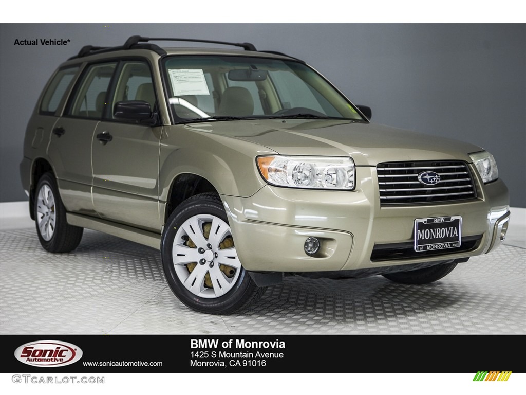 2008 Forester 2.5 X - Topaz Gold Metallic / Anthracite Black photo #1