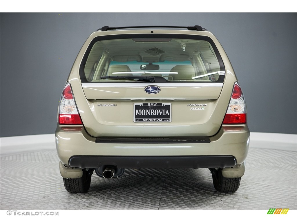 2008 Forester 2.5 X - Topaz Gold Metallic / Anthracite Black photo #3