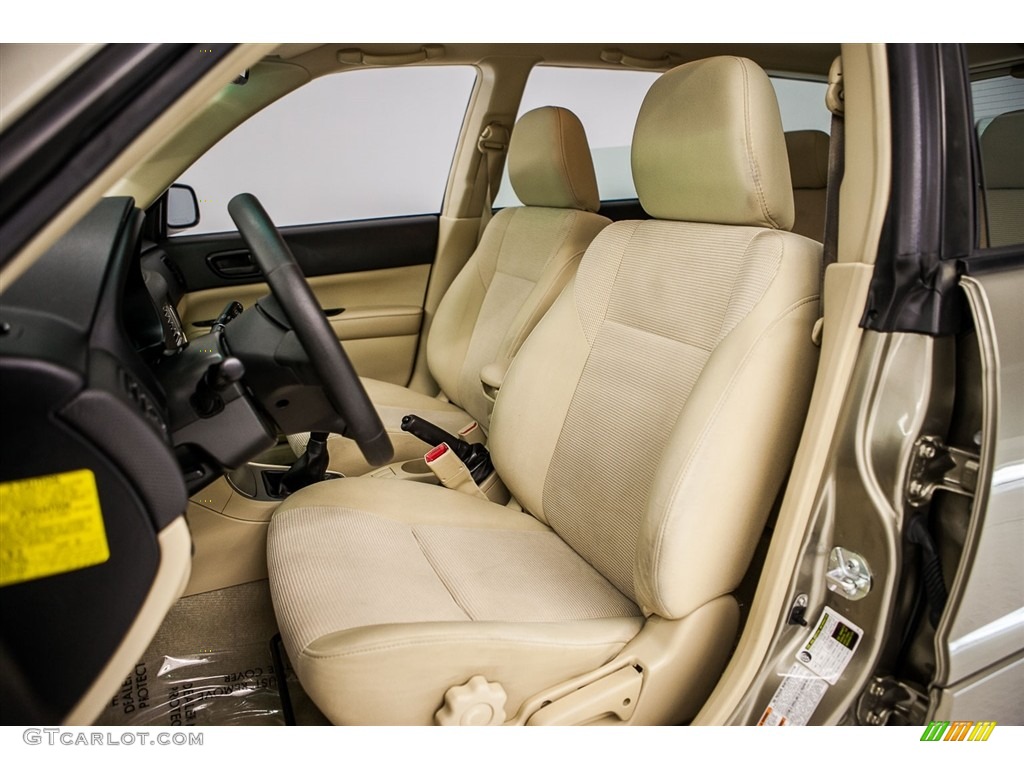2008 Forester 2.5 X - Topaz Gold Metallic / Anthracite Black photo #6