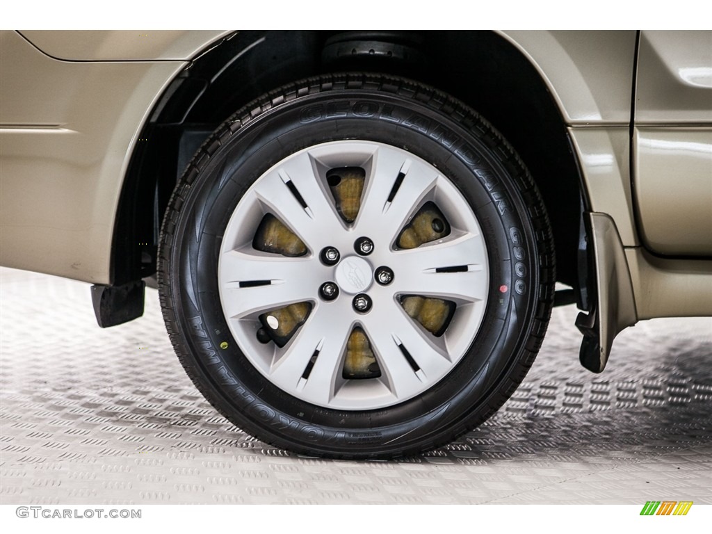 2008 Forester 2.5 X - Topaz Gold Metallic / Anthracite Black photo #8