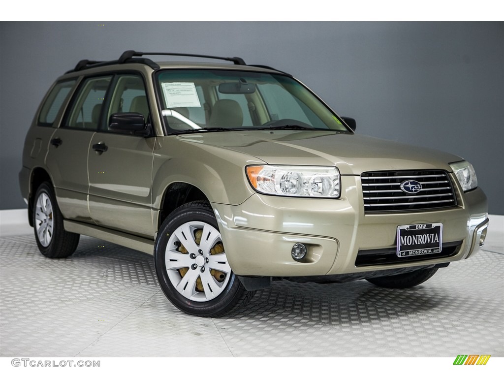 2008 Forester 2.5 X - Topaz Gold Metallic / Anthracite Black photo #12