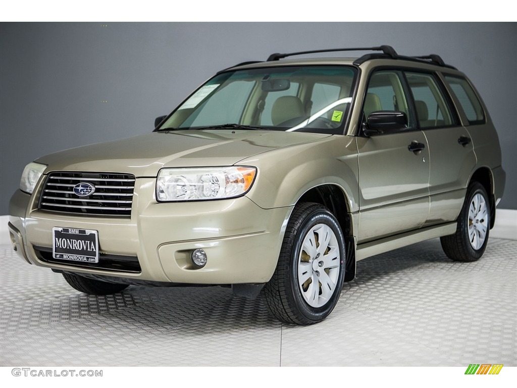 2008 Forester 2.5 X - Topaz Gold Metallic / Anthracite Black photo #14