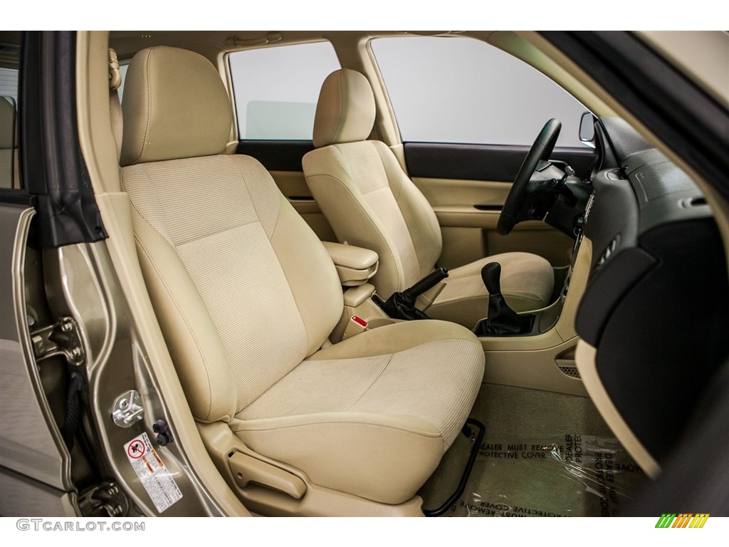 2008 Forester 2.5 X - Topaz Gold Metallic / Anthracite Black photo #15