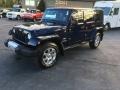 True Blue Pearl 2013 Jeep Wrangler Unlimited Sahara 4x4