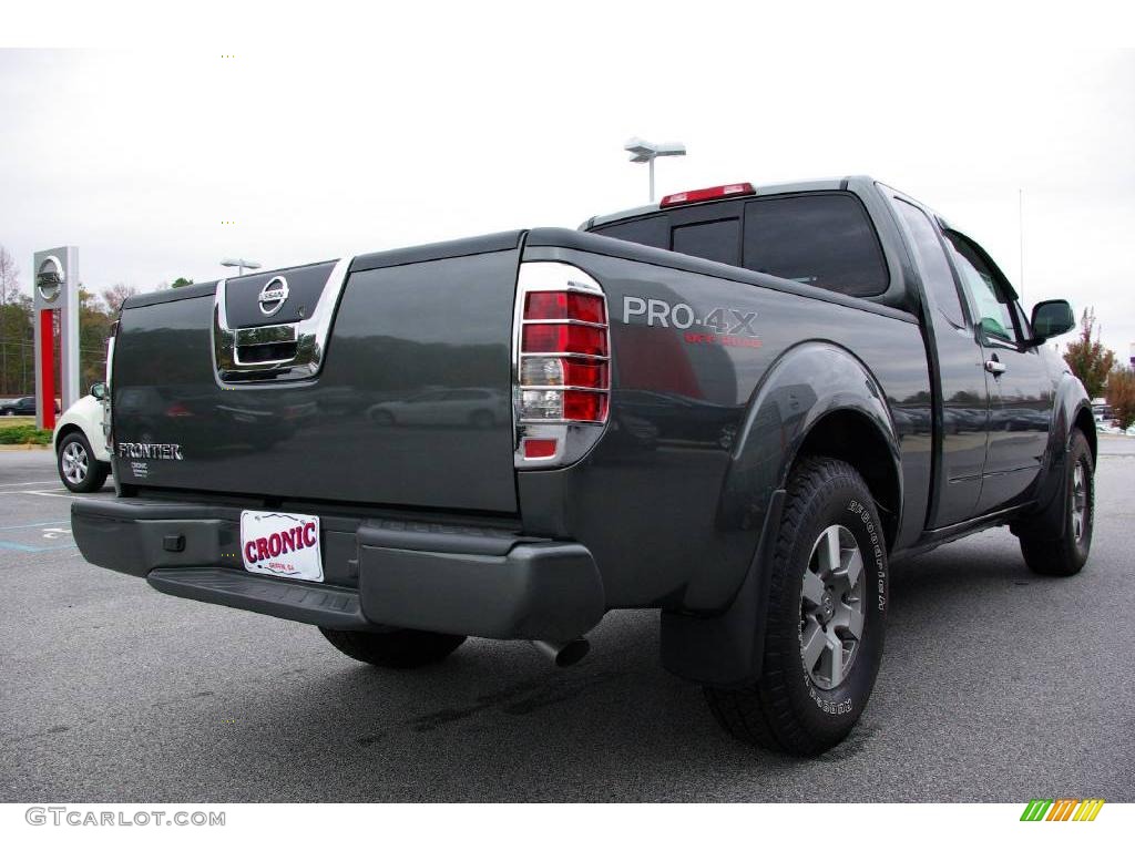 2009 Frontier PRO-4X King Cab - Storm Gray / Graphite photo #6