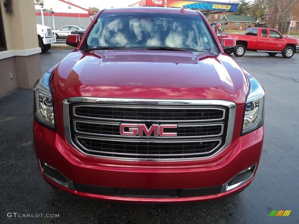 2015 Yukon SLT 4WD - Crystal Red Tintcoat / Cocoa/Dune photo #42