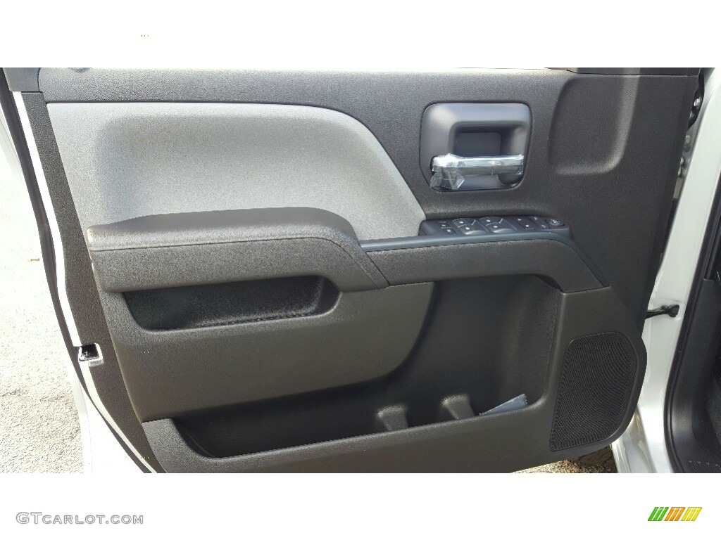 2017 Silverado 1500 Custom Double Cab 4x4 - Silver Ice Metallic / Dark Ash/Jet Black photo #6