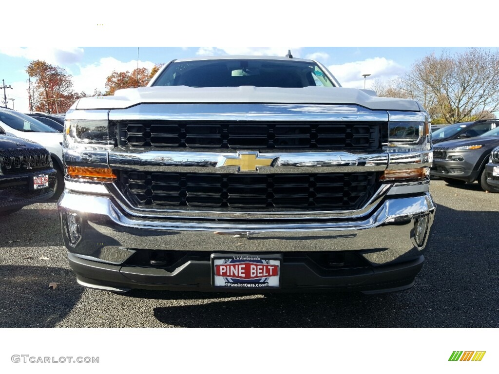 2017 Silverado 1500 LT Double Cab 4x4 - Silver Ice Metallic / Jet Black photo #2