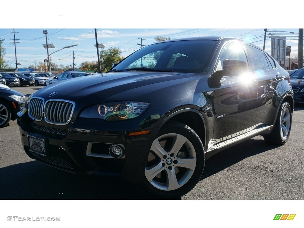 2013 X6 xDrive50i - Carbon Black Metallic / Vermillion Red photo #1