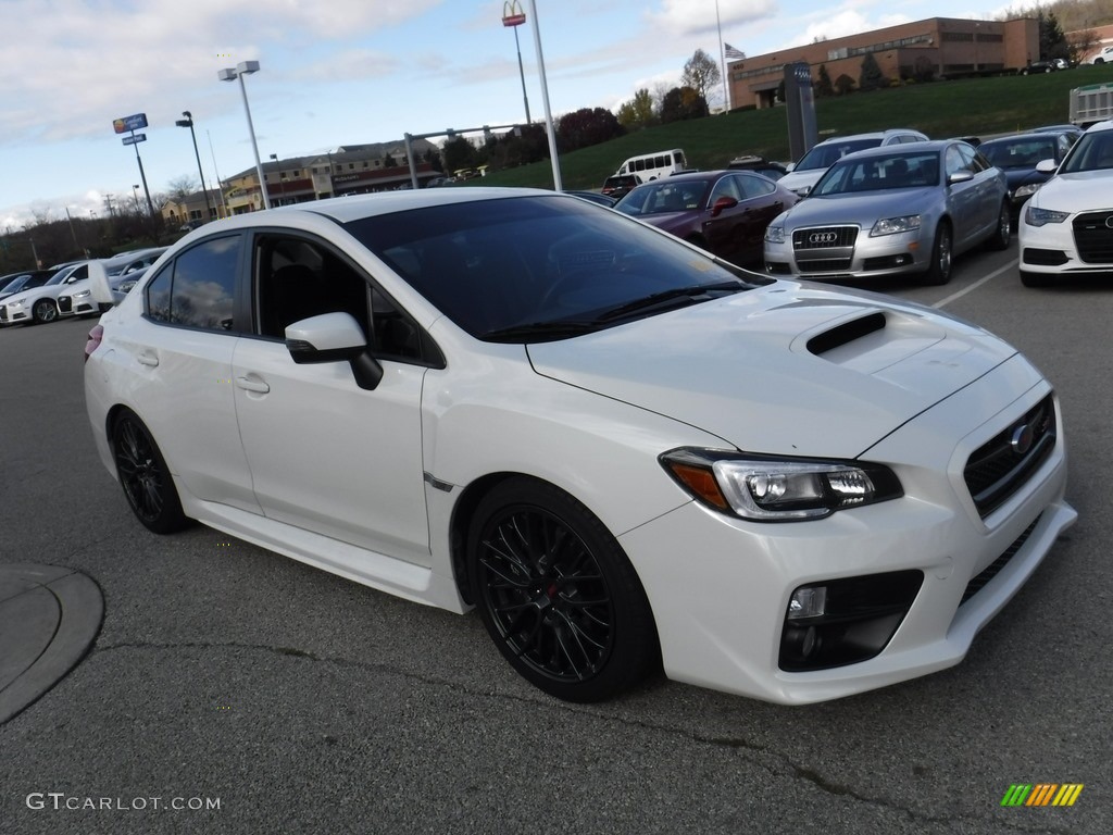 2016 WRX STI - Crystal White Pearl / Carbon Black photo #9