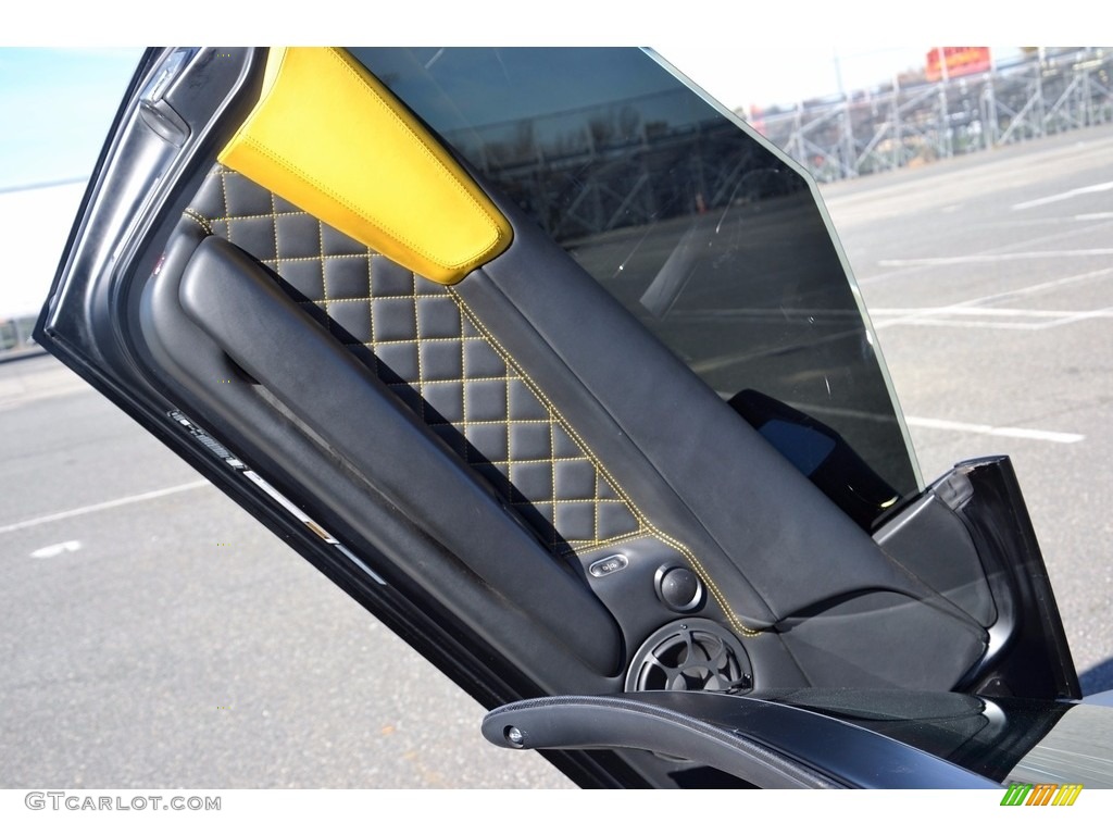2008 Lamborghini Murcielago LP640 Roadster Nero Perseus Door Panel Photo #116953834