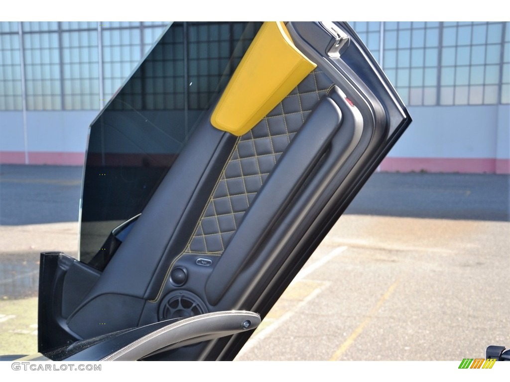 2008 Lamborghini Murcielago LP640 Roadster Nero Perseus Door Panel Photo #116953855