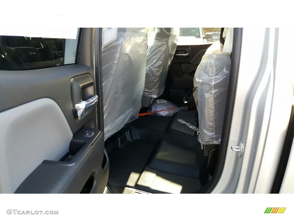 2017 Silverado 1500 Custom Double Cab 4x4 - Silver Ice Metallic / Dark Ash/Jet Black photo #8