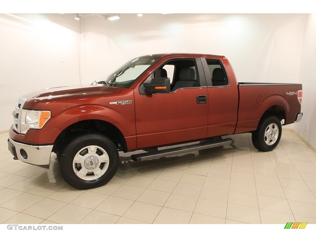 2014 F150 XLT SuperCab 4x4 - Sunset / Steel Grey photo #3