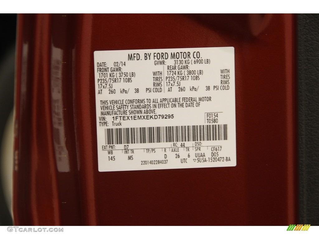 2014 F150 XLT SuperCab 4x4 - Sunset / Steel Grey photo #15