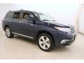 Nautical Blue Metallic 2013 Toyota Highlander Limited 4WD