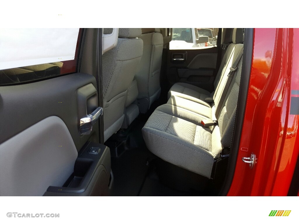 2017 Silverado 1500 Custom Double Cab 4x4 - Red Hot / Dark Ash/Jet Black photo #8