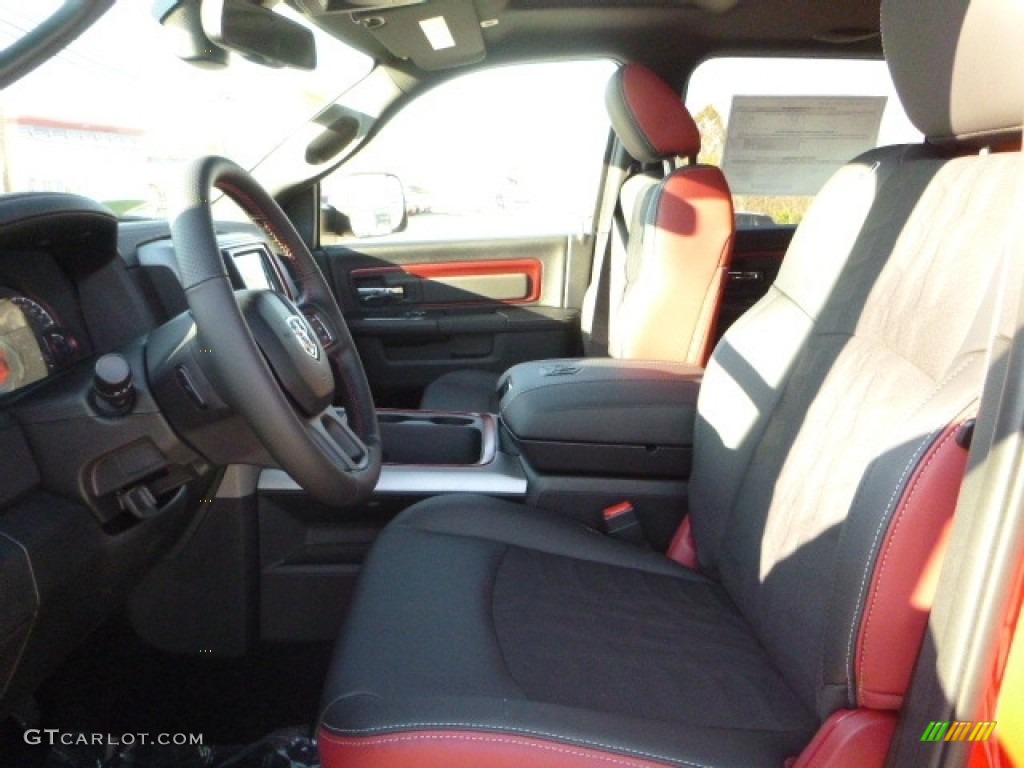 Rebel Theme Red/Black Interior 2017 Ram 1500 Rebel Crew Cab 4x4 Photo #116958160