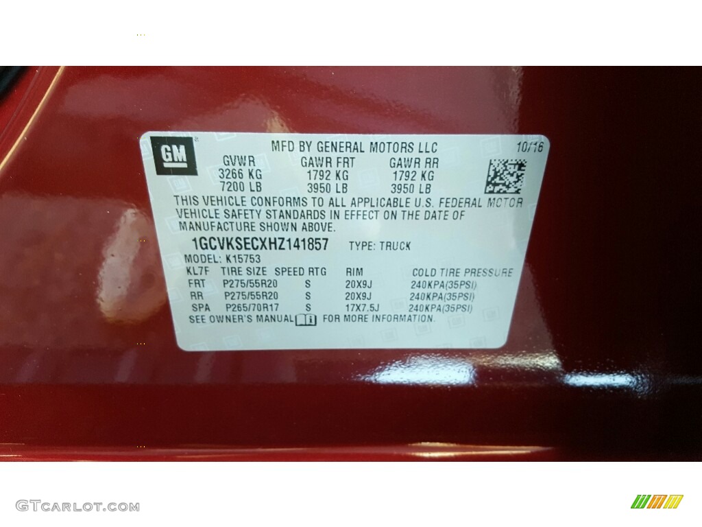 2017 Silverado 1500 LTZ Double Cab 4x4 - Siren Red Tintcoat / Jet Black photo #7