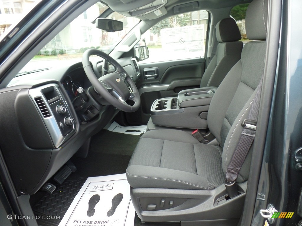 Jet Black Interior 2017 Chevrolet Silverado 1500 LT Double Cab 4x4 Photo #116959090