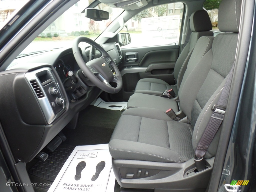 Jet Black Interior 2017 Chevrolet Silverado 1500 LT Double Cab 4x4 Photo #116959147