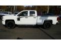 2017 Summit White Chevrolet Silverado 1500 Custom Double Cab 4x4  photo #3