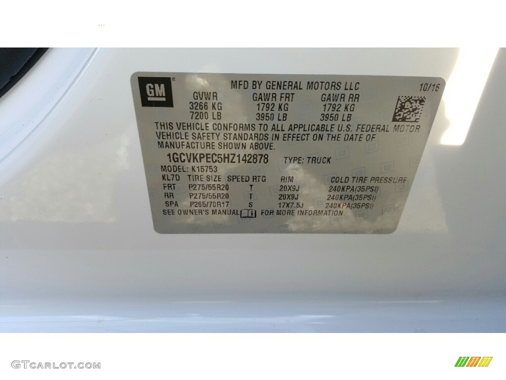 2017 Silverado 1500 Custom Double Cab 4x4 - Summit White / Dark Ash/Jet Black photo #7