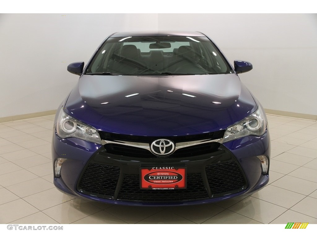 2015 Camry SE - Blue Crush Metallic / Black photo #2