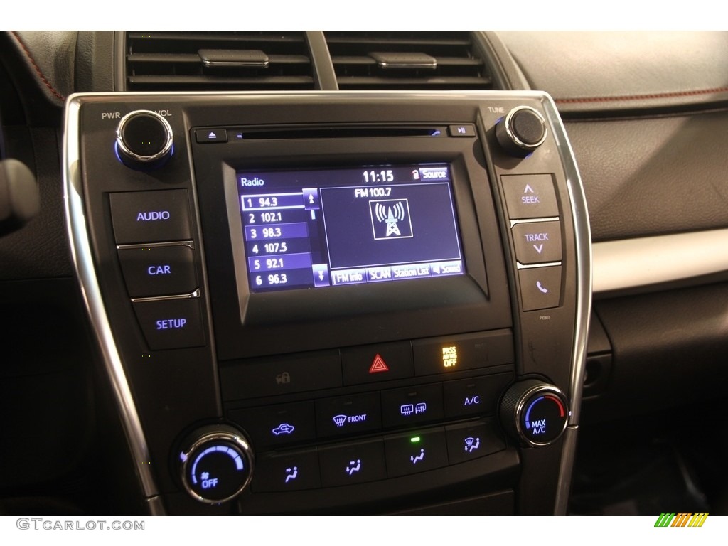 2015 Camry SE - Blue Crush Metallic / Black photo #9