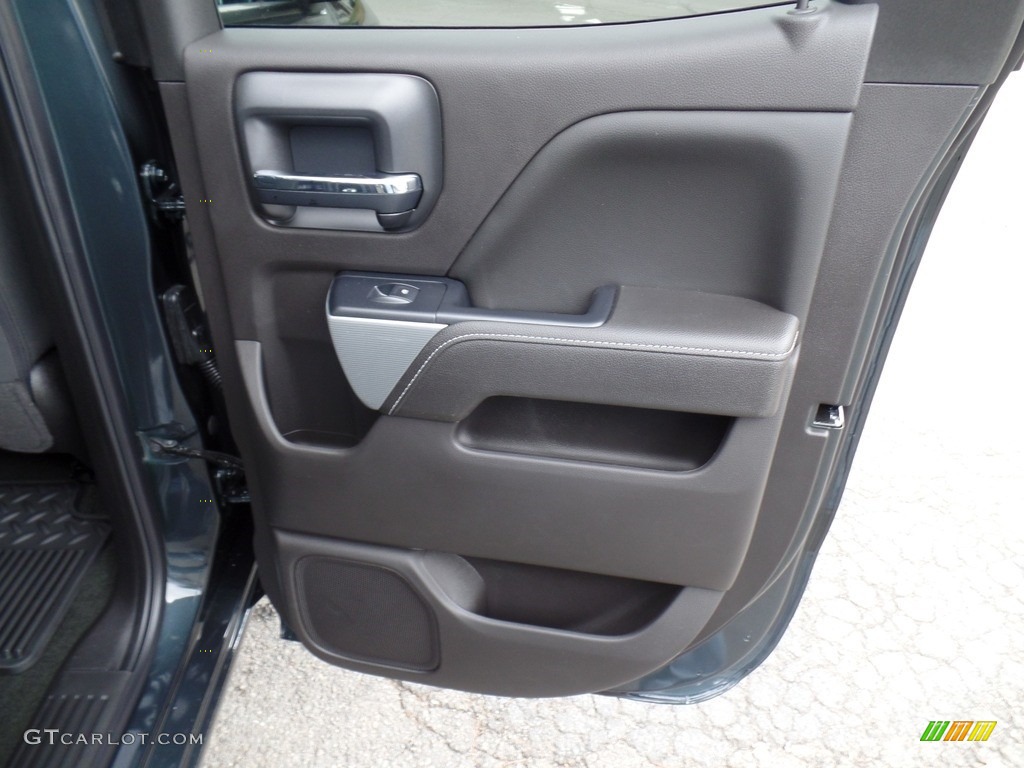 2017 Chevrolet Silverado 1500 LT Double Cab 4x4 Jet Black Door Panel Photo #116960008