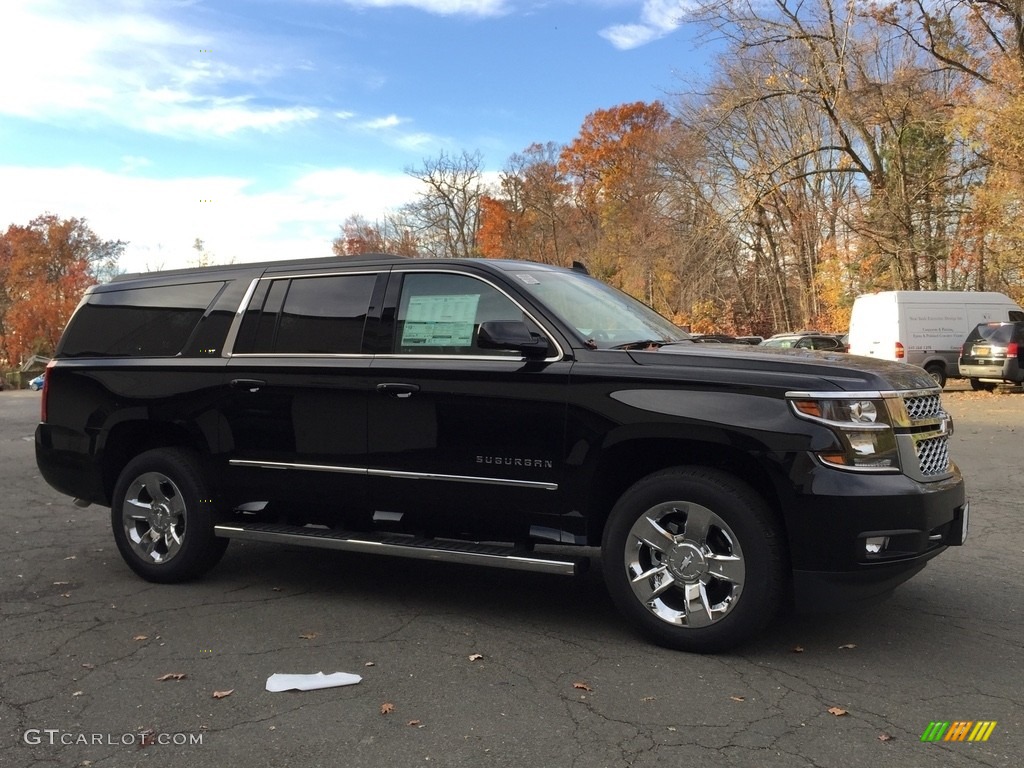 2017 Suburban LT 4WD - Black / Jet Black photo #3