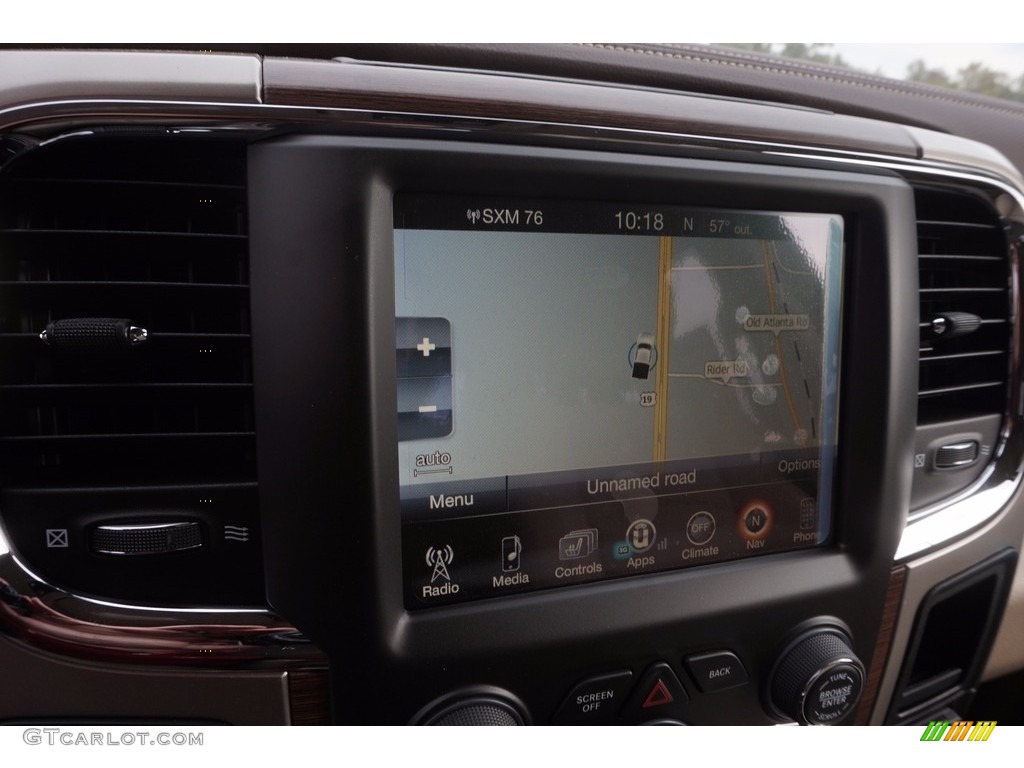 2017 1500 Laramie Crew Cab - Pearl White / Canyon Brown/Light Frost Beige photo #16