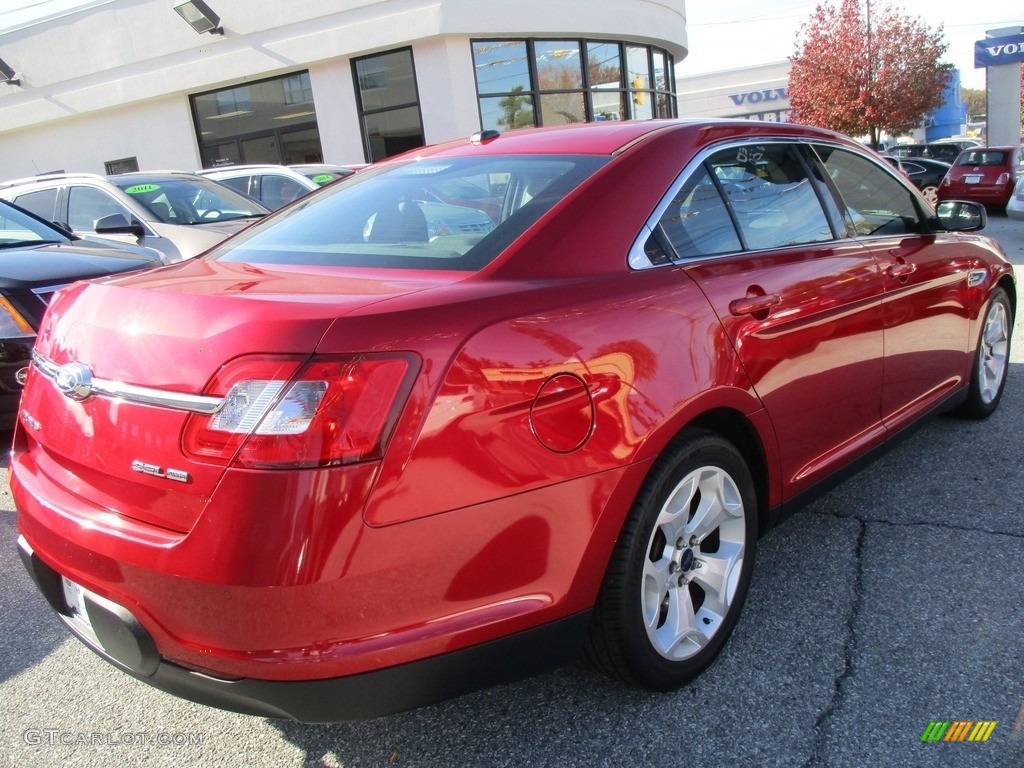 2011 Taurus SEL AWD - Red Candy / Charcoal Black photo #5
