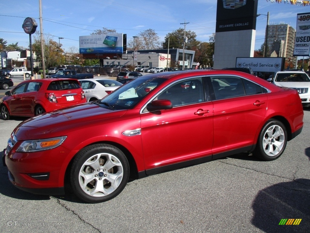 2011 Taurus SEL AWD - Red Candy / Charcoal Black photo #6