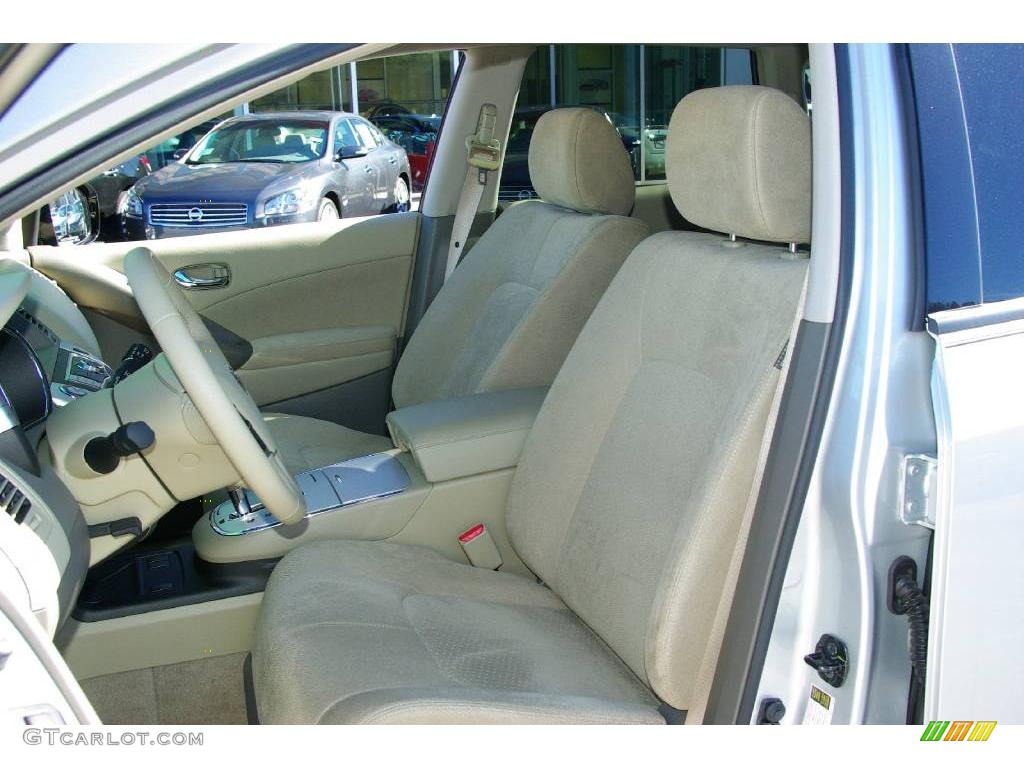 2009 Murano SL - Brilliant Silver Metallic / Beige photo #11