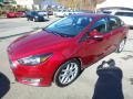 2015 Race Red Ford Focus SE Sedan  photo #6