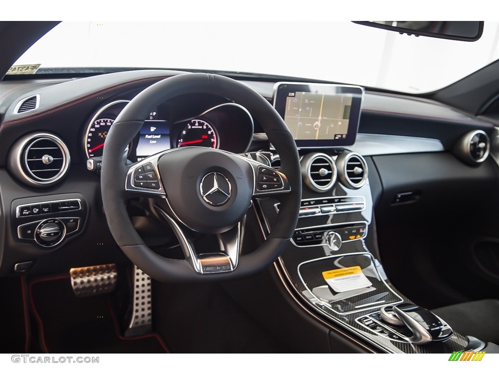 2017 Mercedes-Benz C 43 AMG 4Matic Coupe AMG Black/DINAMICA Dashboard Photo #116967625