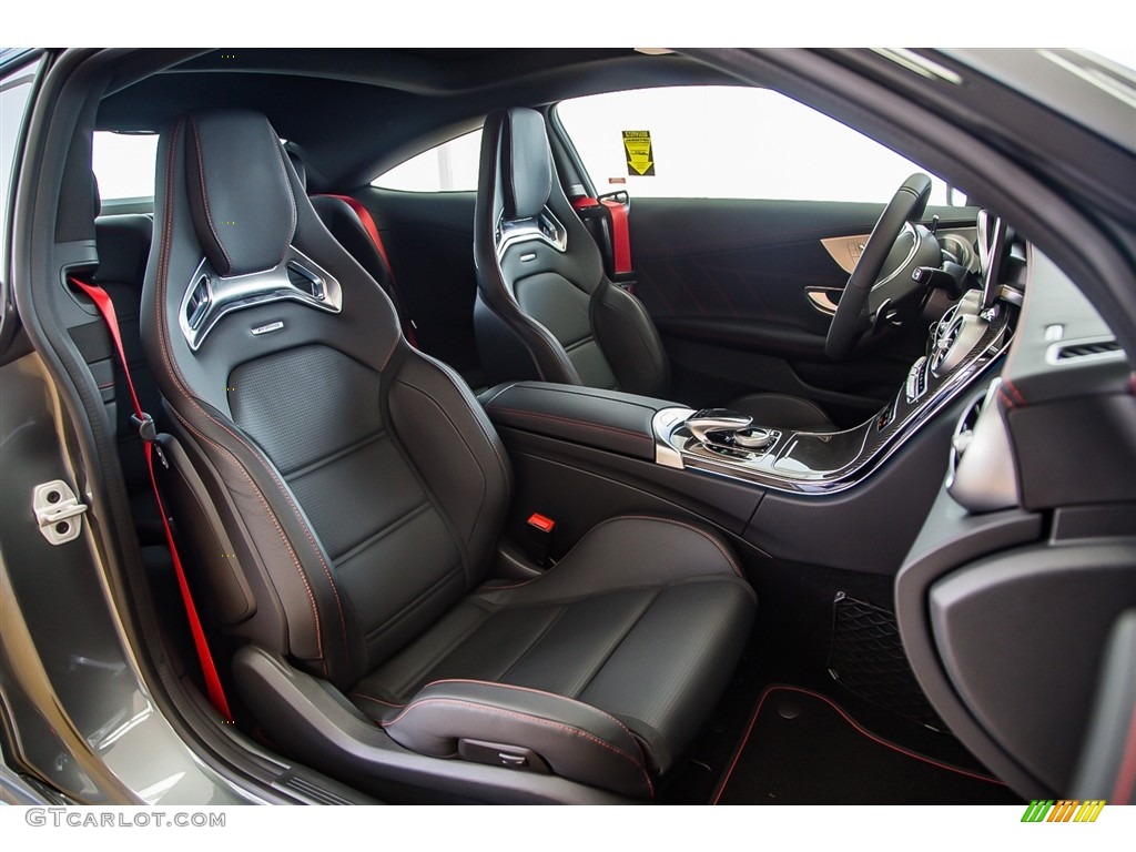 AMG Black Interior 2017 Mercedes-Benz C 43 AMG 4Matic Coupe Photo #116967799