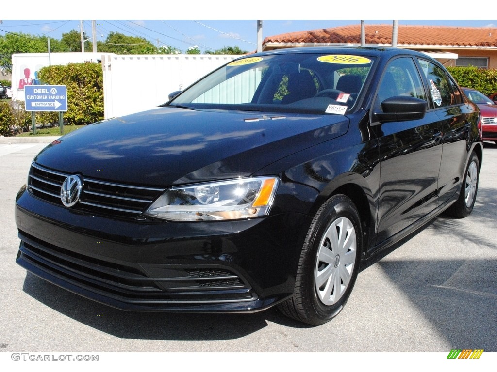 Black 2016 Volkswagen Jetta S Exterior Photo #116968231