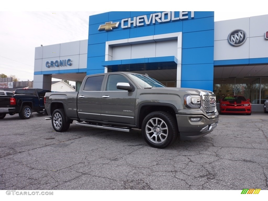 2017 Sierra 1500 Denali Crew Cab 4WD - Mineral Metallic / Jet Black photo #1