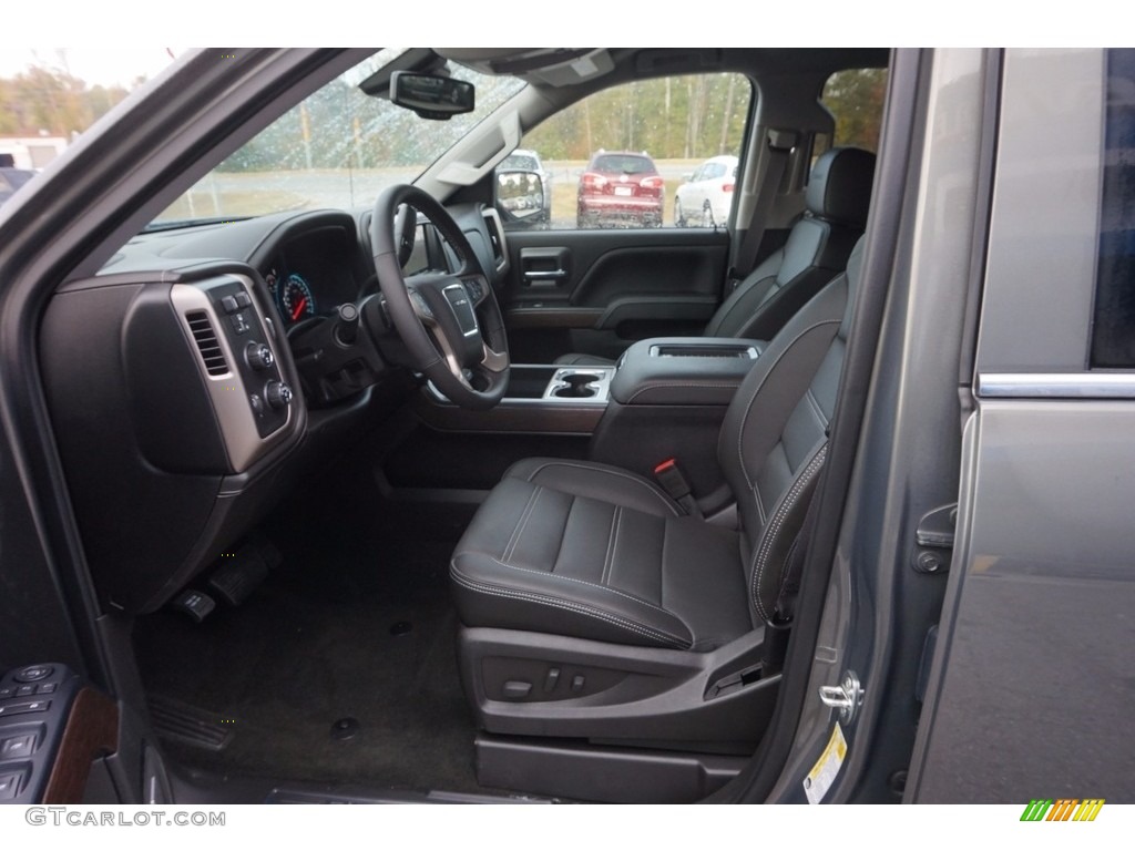 Jet Black Interior 2017 GMC Sierra 1500 Denali Crew Cab 4WD Photo #116970277
