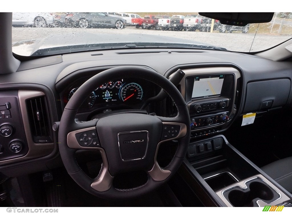 2017 GMC Sierra 1500 Denali Crew Cab 4WD Jet Black Dashboard Photo #116970289