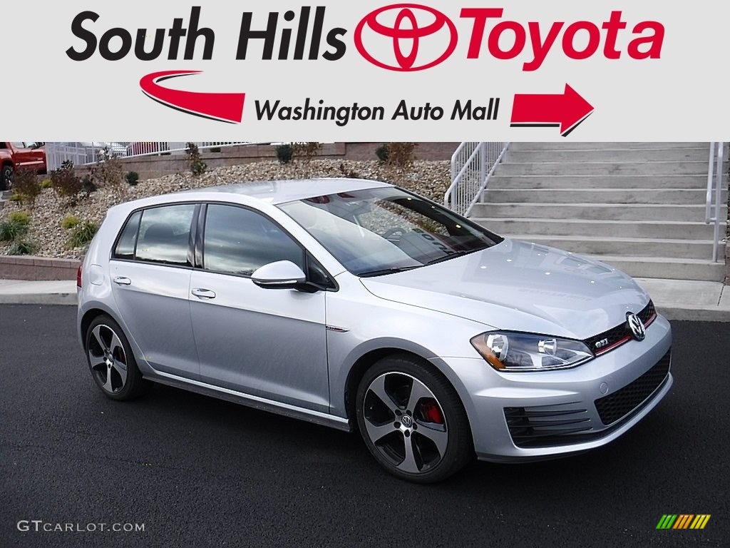 2016 Golf GTI 4 Door 2.0T S - Reflex Silver Metallic / Titan Black photo #1